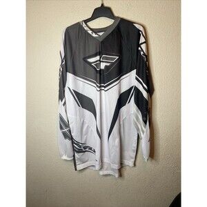 Fly Racing MX Kinetic Jersey Mens 3X Race Gray MTB Motocross Long Sleeve Shirt